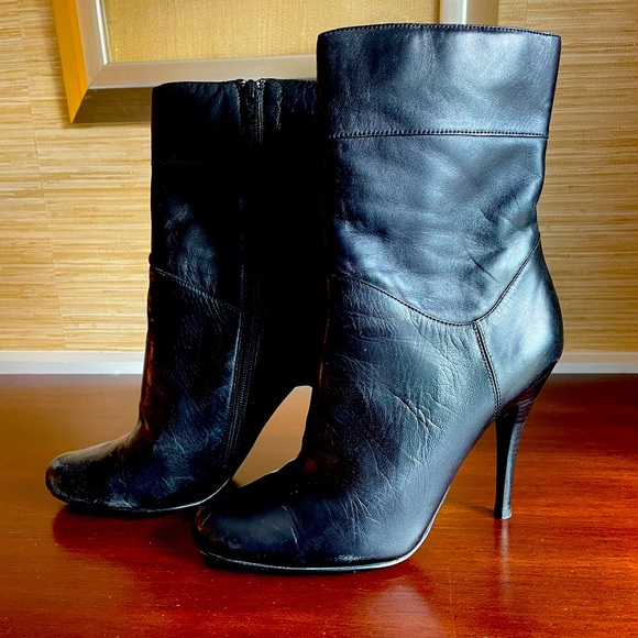 leather ankle boots size 4
